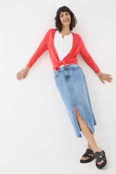 Кардиган Fatface с завязками спереди Fat Face, красный