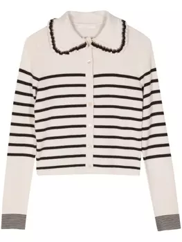 Кардиган Faustine в полоску Ulla Johnson, бежевый