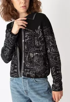 Кардиган FAVELA PATTERN Ivko, черный