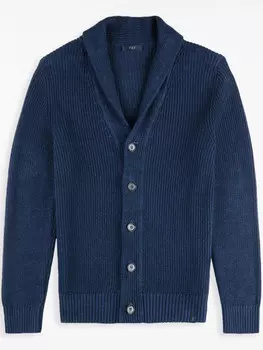 Кардиган Fay в рубчик, синий