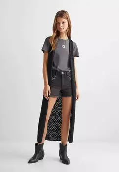 Кардиган FESTIVAL Mango Kids, цвет schwarz