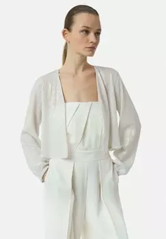 Кардиган FESTIVER MIT PAILLETTEN comma, белый