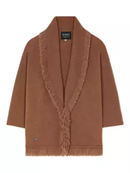 Кардиган Finest с поясом и бахромой Alanui, коричневый