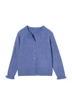 Кардиган FLAUSCHIGE AJOUR MUSTER Vertbaudet, синий