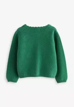 Кардиган FLORAL EMBROIDERED, REGULAR FIT Next, зеленый