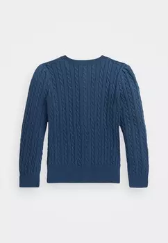 Кардиган FLORAL MINI-CABLE COTTON CARDIGAN Ralph Lauren, темно-синий