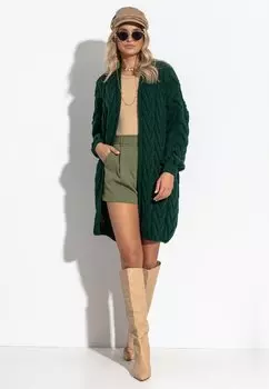 Кардиган Fobya, темно-зеленый