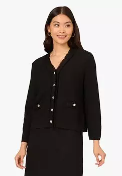 Кардиган FRAYED WAFFLE CROP Adrianna Papell, черный