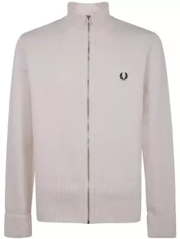 Кардиган Fred Perry на молнии, белый