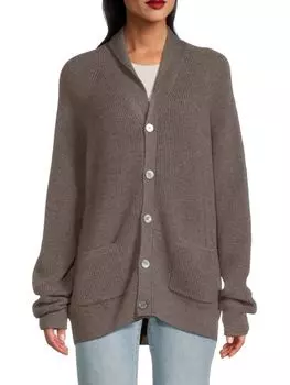 Кардиган Freddy из мериносовой шерсти с рукавами реглан J.Mclaughlin, коричневый