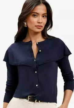 Кардиган FRONT FRILL Lipsy, синий