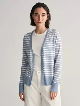 Кардиган Gant, цвет hellblau/wei