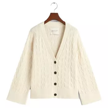 Кардиган Gant Herringbone, бежевый