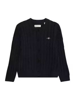 Кардиган GANT Knit Cardigan, черный