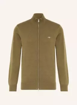 Кардиган GANT, темно-зеленый