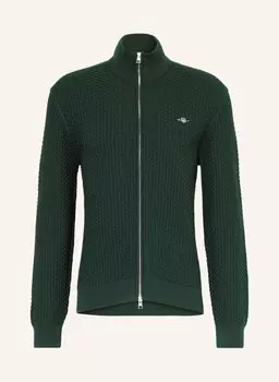 Кардиган GANT, темно-зеленый