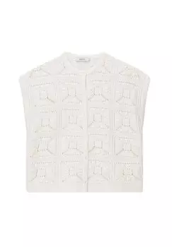 Кардиган GEHKELTE Sissy-Boy, белый