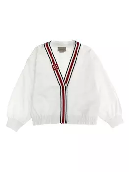 Кардиган GG Quadro Gucci Kids, белый