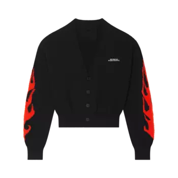 Кардиган Givenchy V-Neck 'Black/Red', черный
