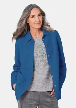 Кардиган GOLDNER Hemdjacke, цвет atlantikblau