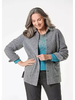 Кардиган GOLDNER Hemdjacke, серый