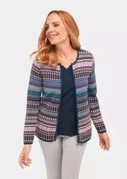 Кардиган GOLDNER Jacke, цвет bunt/gemustert
