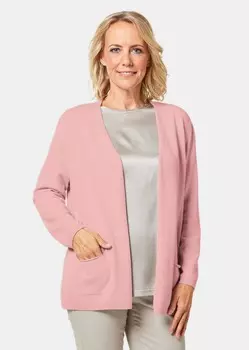 Кардиган GOLDNER Kaschmir Longstrickjacke, цвет puder