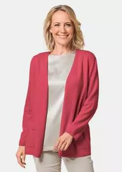 Кардиган GOLDNER Kaschmir Longstrickjacke, коралловый
