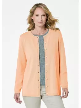 Кардиган GOLDNER Kaschmirstrickjacke, цвет pfirsich