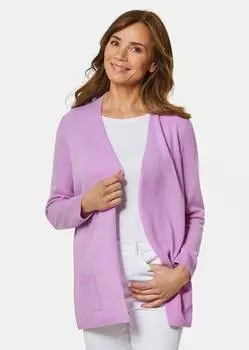 Кардиган GOLDNER Kaschmirstrickjacke, фиолетовый