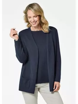 Кардиган GOLDNER Kaschmirstrickjacke, синий