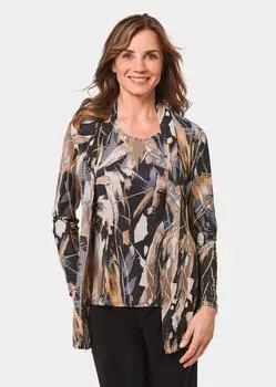 Кардиган GOLDNER Longjacke, черный