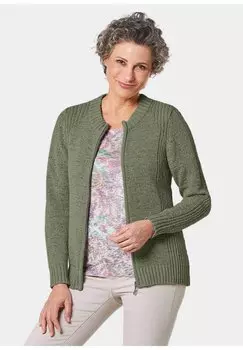Кардиган GOLDNER, оливково-зеленый
