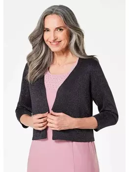 Кардиган GOLDNER Strickbolero, черный