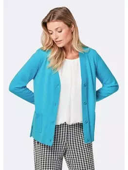 Кардиган GOLDNER Strickjacke, бирюзовый