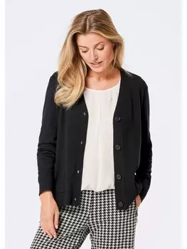 Кардиган GOLDNER Strickjacke, черный