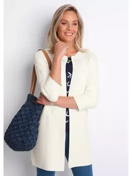 Кардиган GOLDNER Strickjacke, цвет cremewei