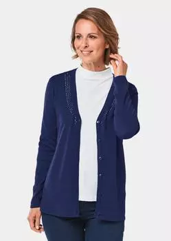 Кардиган GOLDNER Strickjacke, цвет dunkellila
