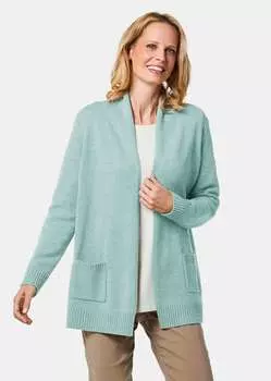 Кардиган GOLDNER Strickjacke, цвет jade/melange