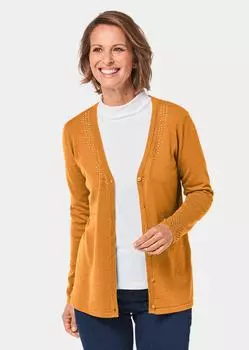 Кардиган GOLDNER Strickjacke, цвет maisgelb