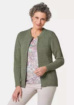 Кардиган GOLDNER Strickjacke, цвет olivgrn
