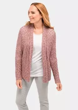 Кардиган GOLDNER Strickjacke, цвет ros/melange