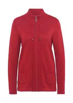 Кардиган GOLDNER Strickjacke, цвет rubinrot
