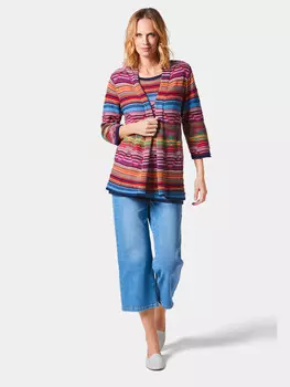 Кардиган GOLDNER Strickjacke, красочный