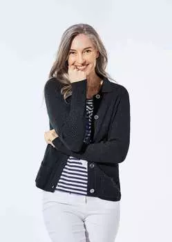 Кардиган GOLDNER Strickjacke, морской