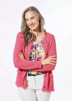 Кардиган GOLDNER Strickjacke, розовый