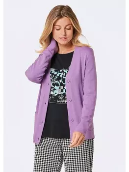 Кардиган GOLDNER Strickjacke, сиреневый