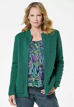 Кардиган GOLDNER, темно-зеленый