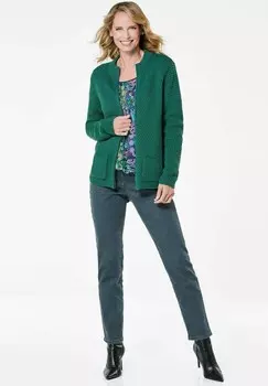 Кардиган GOLDNER, темно-зеленый