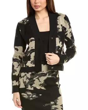 Кардиган Gracia с люрексом, черный